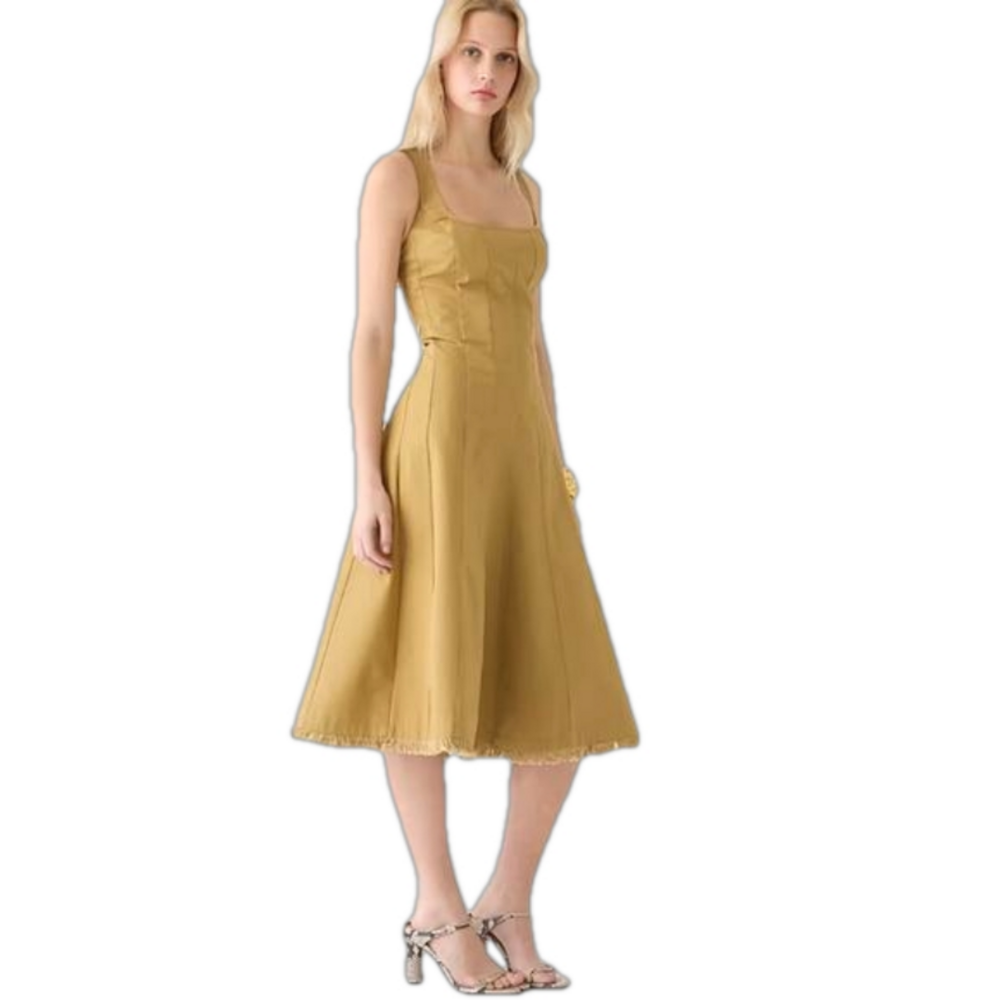 J Crew Limited Edition Raw Hem Midi Dress Size 4 NWT